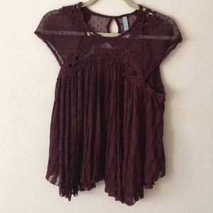 Free People Lace Top